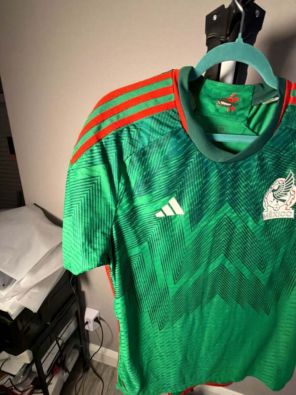 Adidas Mexico Home Soccer Jersey Size XL Green 2022 World Cup - Picture 4 of 9